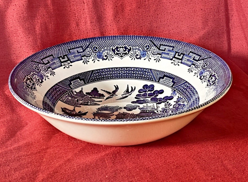 Vintage curchill blue willow - vintage,