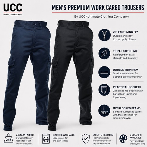 Premium mens combat cargo work - premium,