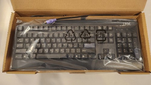 New vintage ibm black - new, ps/2