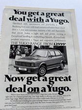Original Vintage 1986 Yugo