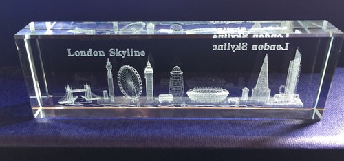 London skyline crystal - london, 3d