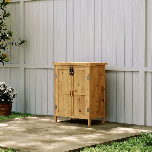 Wooden storage cupboard solid - wooden,