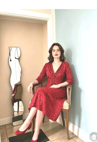 Bennett red dress 10 knee - 10,