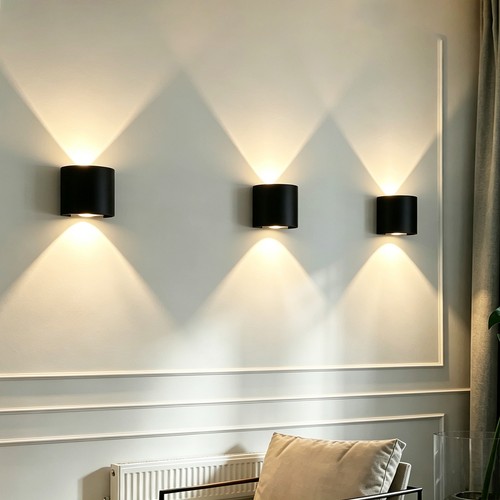 Modern led wall light - light, down