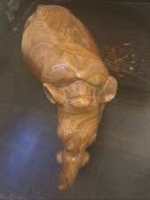 Large Hand Carved Solid Wood