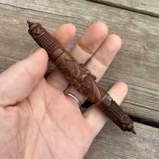 Vintage Carved Wood Sewing