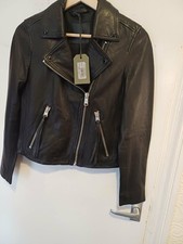 All Saints Black Dalby Biker