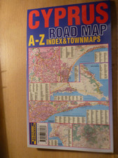 CYPRUS Road Map with A - Z
