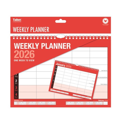 2026 weekly planner wall - planner,