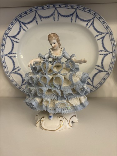 Vintage irish dresden lady - dresden,