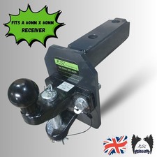 car trailer tow hitch for tractor pick up, fits 60mm x 60mm receiver INC VAT
