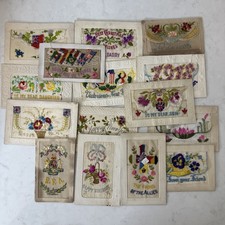 WW1 Embroidered SilkPostcards