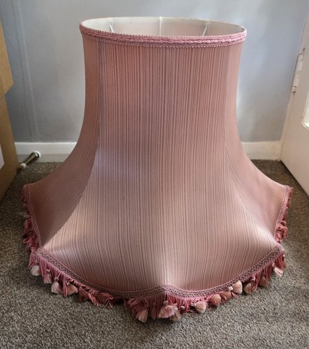 Giant pink bell lampshade - giant, 20"