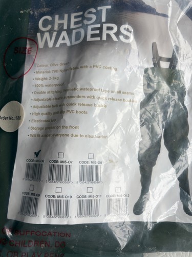 Adult chest waders waterproof - waders,