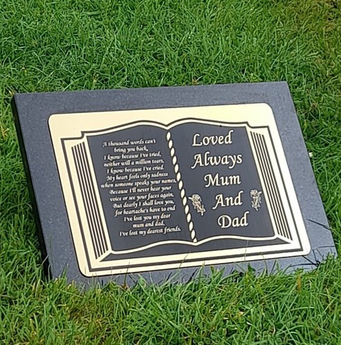Engraved granite bible - engraved,