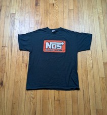 Vintage Y2K NOS Energy Drink Racing T-shirt Men’s Size Large Black Logo Graphic