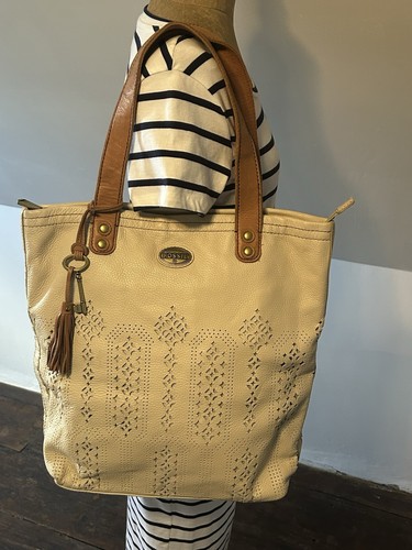 Fossil leather vintage - , tote