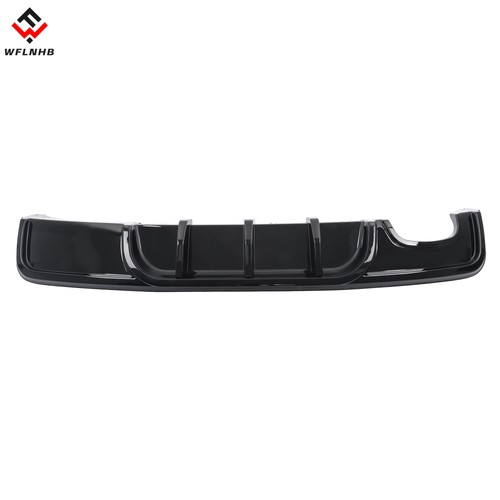 Gloss black rear bumper - black,