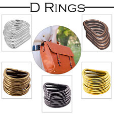 Solid Non Welded Metal D Rings Fasteners 15mm 20mm 25mm 38mm 50mm Quality D Ring