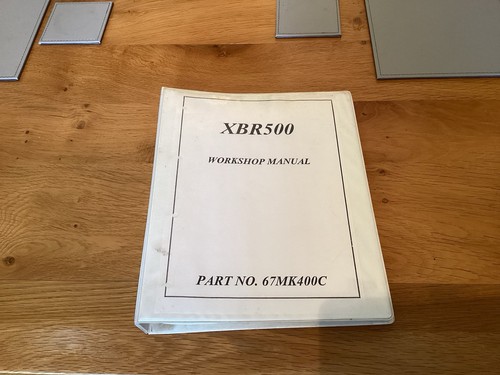 Honda xbr 500 workshop manual - honda,
