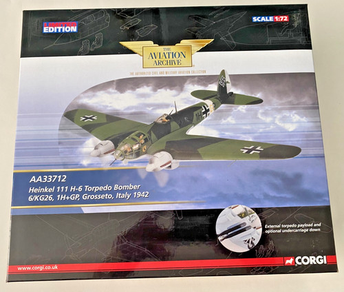Corgi aa33712 heinkel - 111, h-6