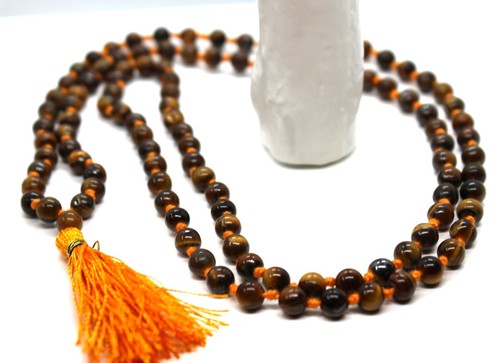Tigers eye mala beads grade - eye, a
