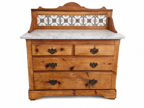 Antique victorian pine marble - antique,