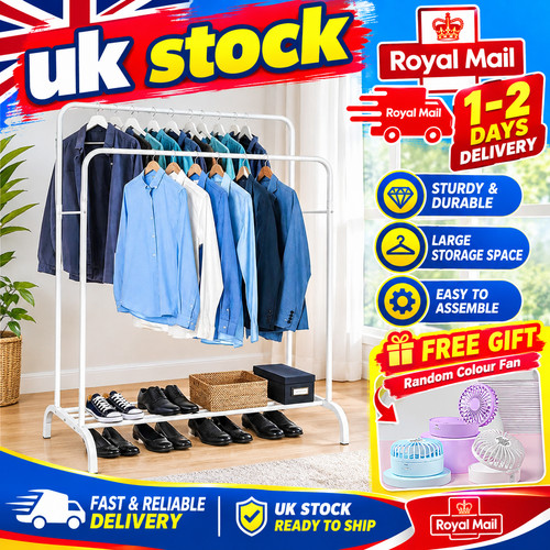 Double clothes rail rack - double,