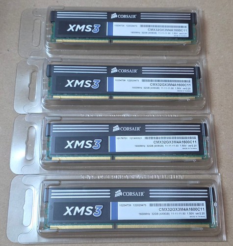 Corsair xms3 32gb ddr3 1600mhz - ddr3,