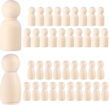 NUOBESTY 40pcs Wood Peg Dolls