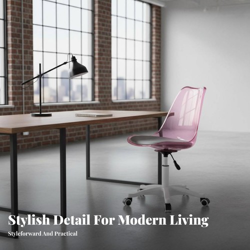 Clear rolling chair - clear,