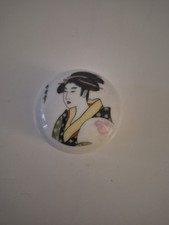 Hand painted porcelain Geisha