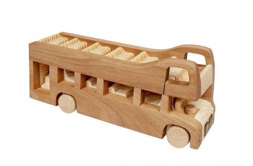 Wooden london bus - london,