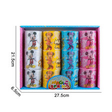 Rainbow Spring Mickey Mouse 12PCS Set – Kids Toy, Fun, Colorful Fidget Springs