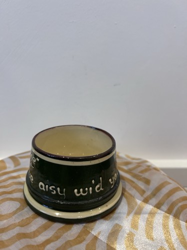 Vintage motto pottery - pottery, bowl