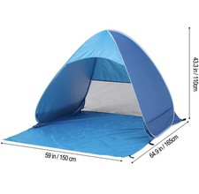 UPF50 Pop Up Beach Tent Hiking