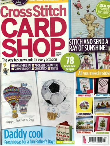 Cross stitch card - cross,