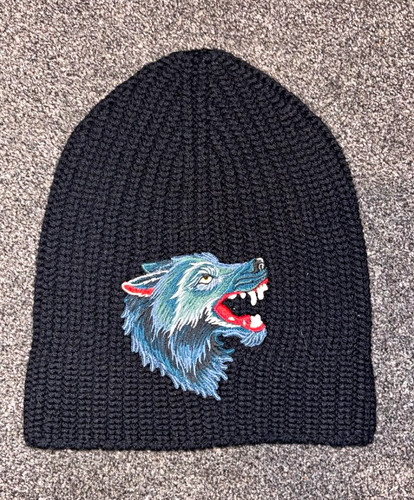 Gucci wool embroidered wolf - wool,