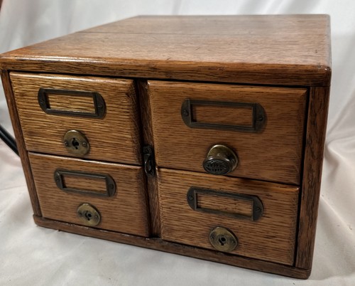 Solid oak drawer - solid, library
