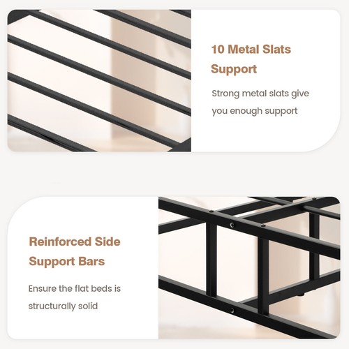 King size bed - frame, heavy-duty