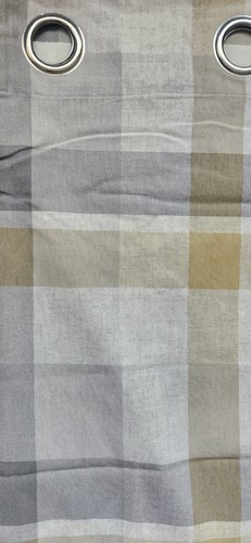 Eyelet pair curtains grey - eyelet,