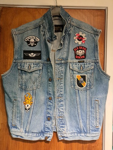 Vintage blue wrangler denim - blue,