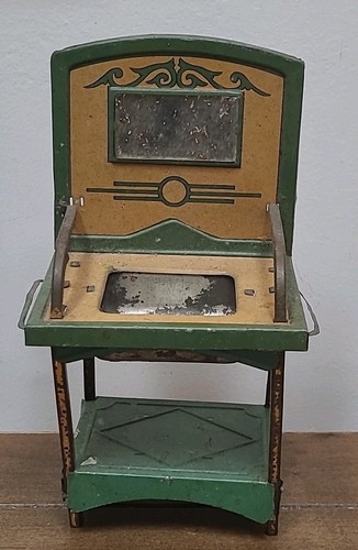 Antique toy metal - metal, washstand
