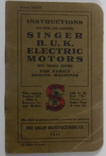 Original singer sewing - original, b.u.k.