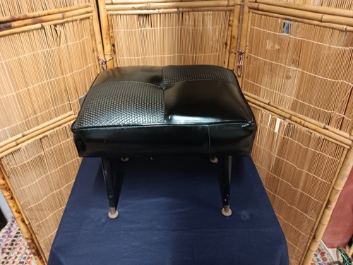 Oblong foot stool black - oblong, in
