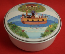 VILLEROY & BOCH  ~ DESIGN NAIF NOAH'S ARK ~  LAPLAU 2 6" TRINKET BOX