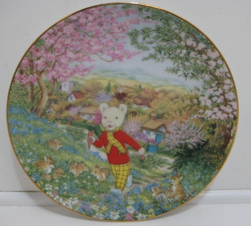 Rupert bear collector plate - rupert,