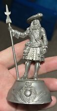 Vintage Chas Stadden / Buckingham pewter Royal marine figurine / sculpture. 