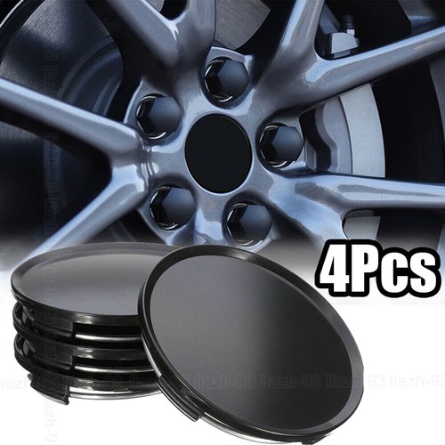 4pcs 68mm black plastic - 68mm, car