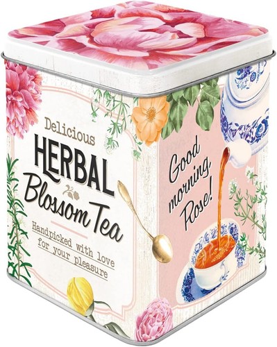 Vintage style retro tea caddy - vintage,